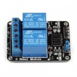 2ch relay module with optocoupler